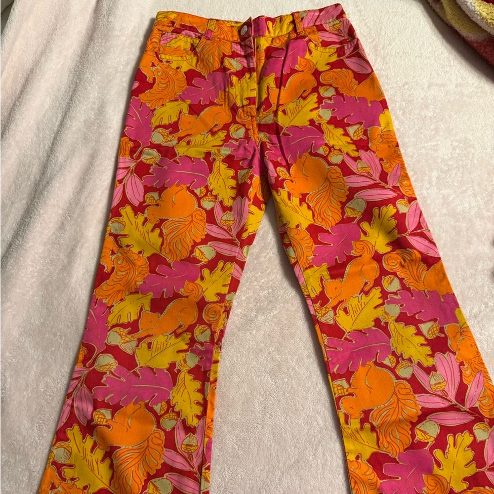 Lilly Pulitzer Pink and Yellow Pants and Janie and Jack Top